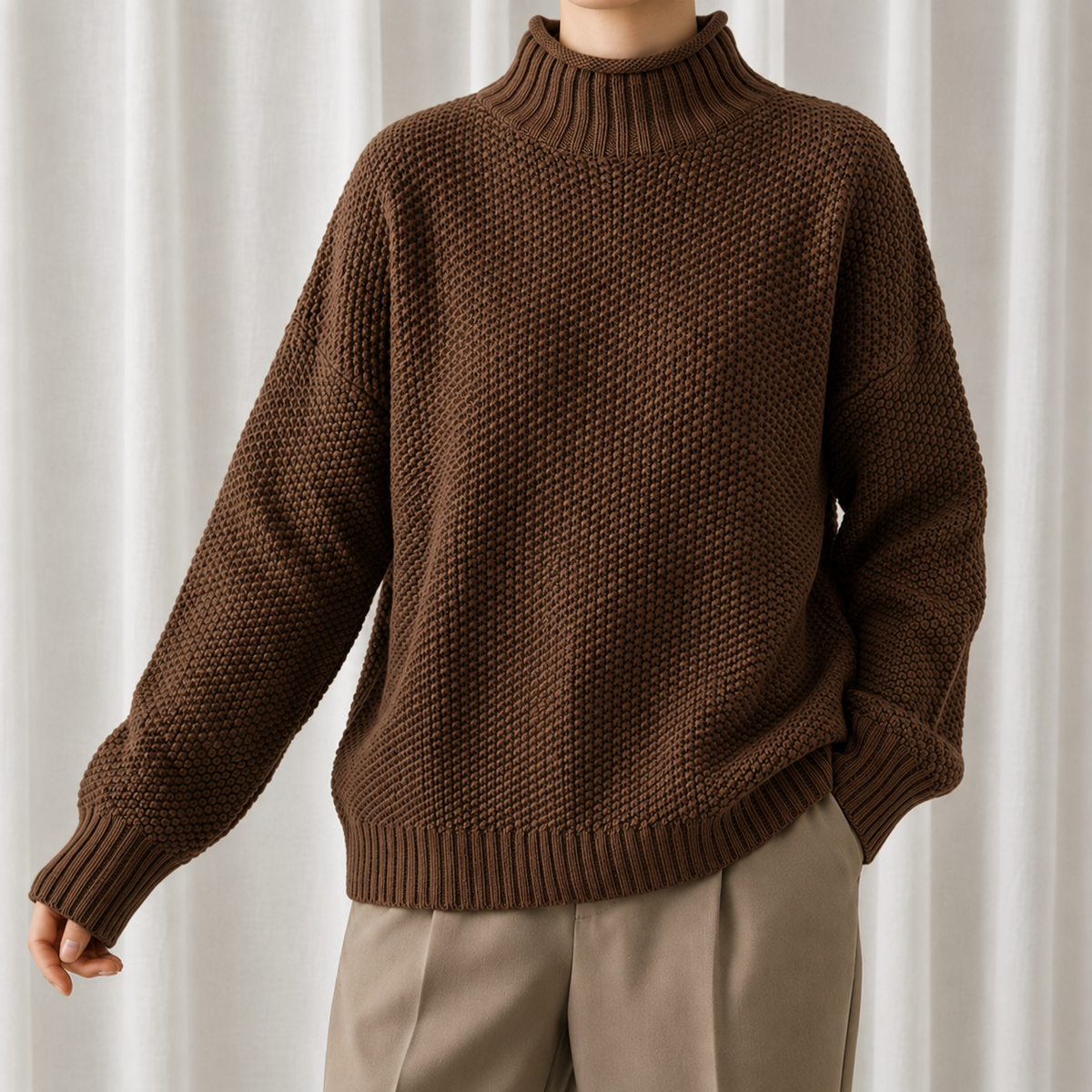 Women's Cozy Ribbed Turtleneck Sweater