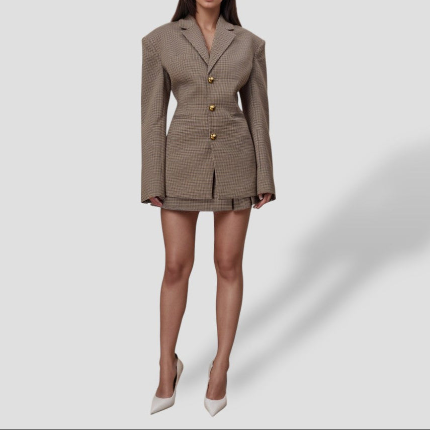 https://cdn.shopify.com/s/files/1/0957/7286/8982/files/Womens-Brown-Vintage-Checkered-Blazer-with-Gold-Buttons-Longline-Jacket.jpg?v=1770236861