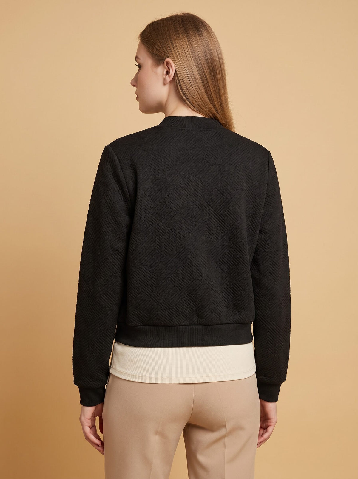 Women's Cropped Zip Up Cardigan
