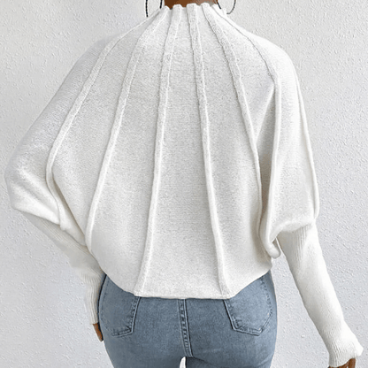 Women's Stand Collar Oversized Sweater
