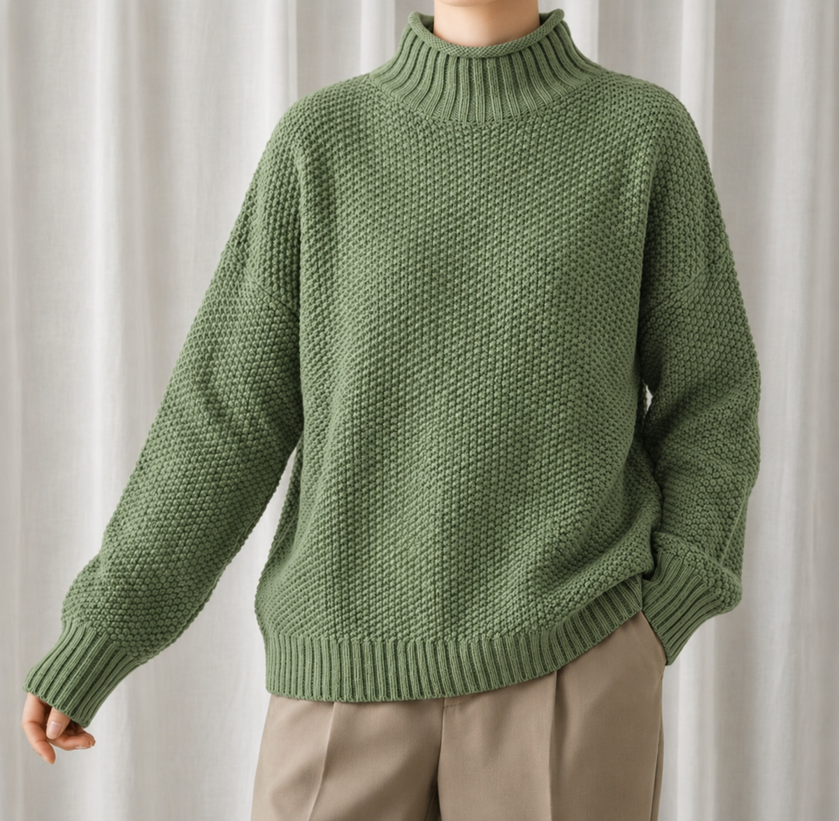 Women's Cozy Ribbed Turtleneck Sweater