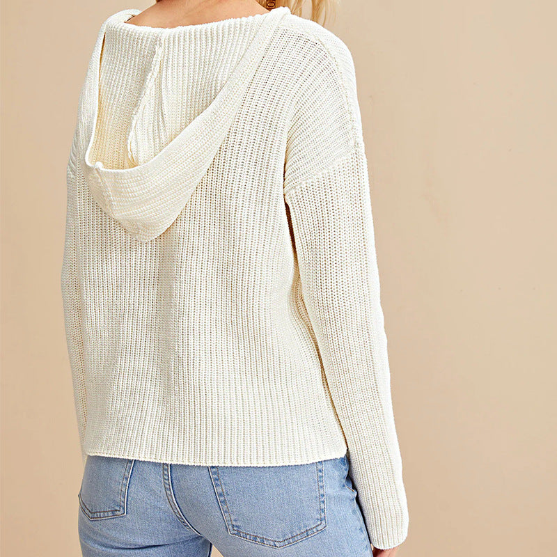 Women's Loose Fit V Neckline Jumper