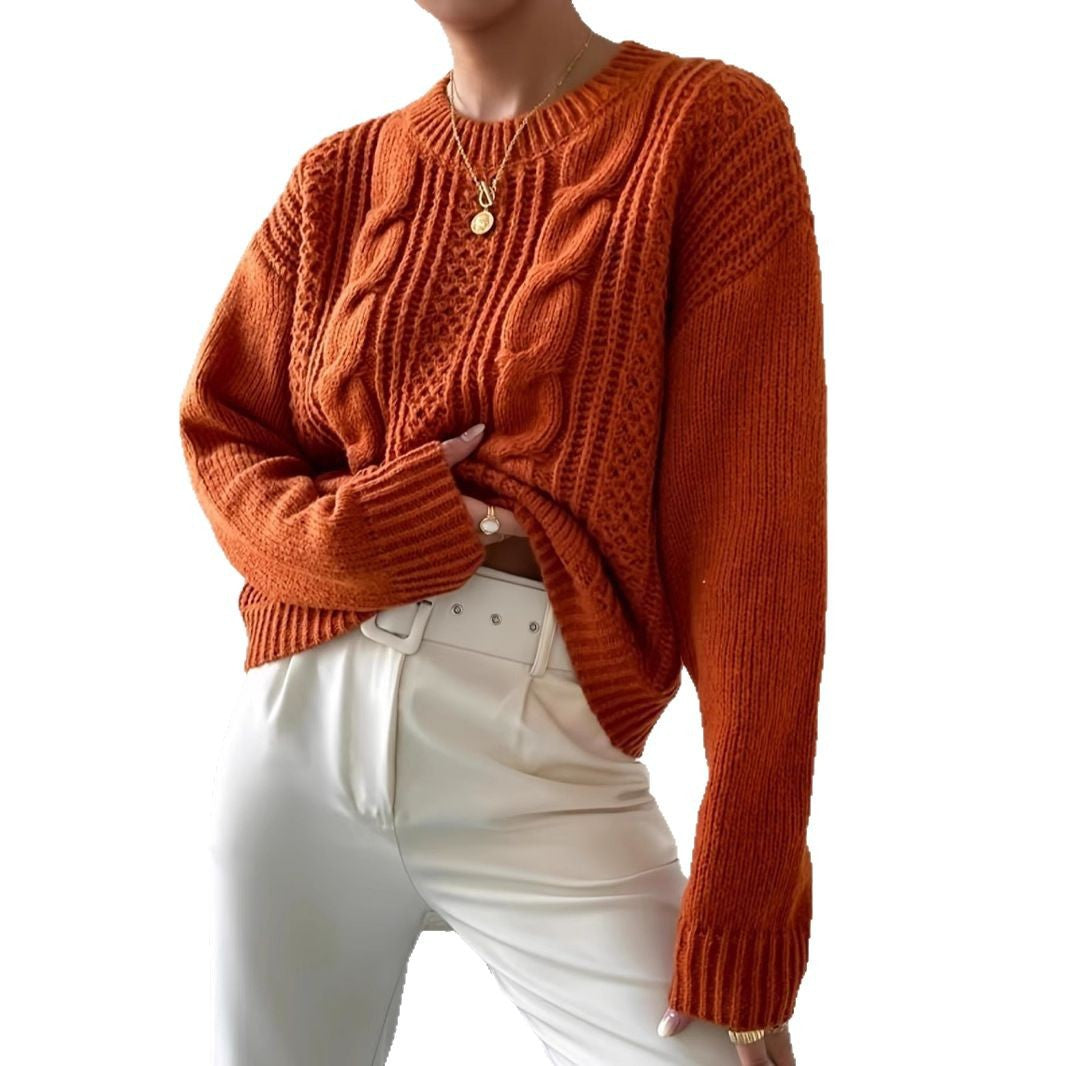 Women's Wide Cuff Cable Knit Jumper