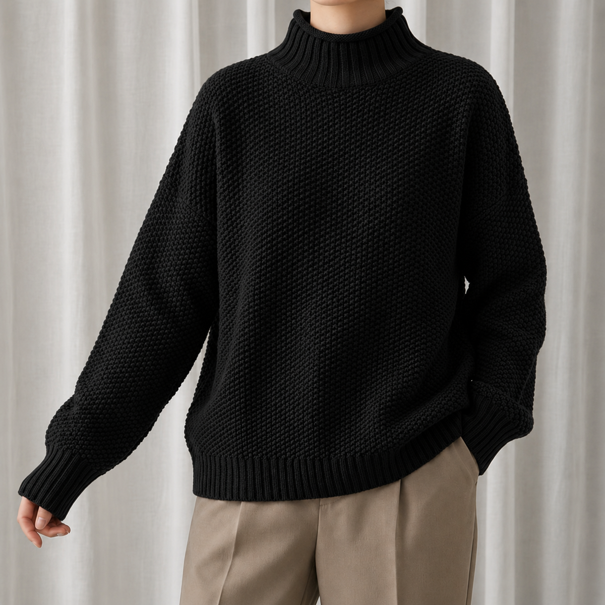 Women's Cozy Ribbed Turtleneck Sweater