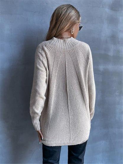 Women's Oversized Long Sleeve Knit Sweater
