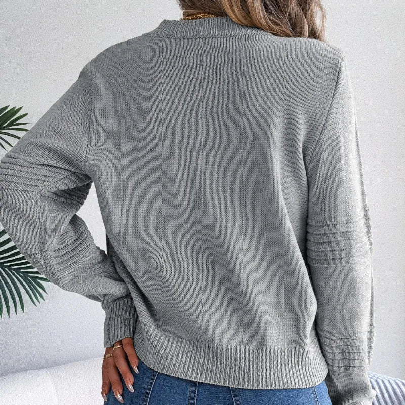 Women's Soft Crew Neck Knit Sweater