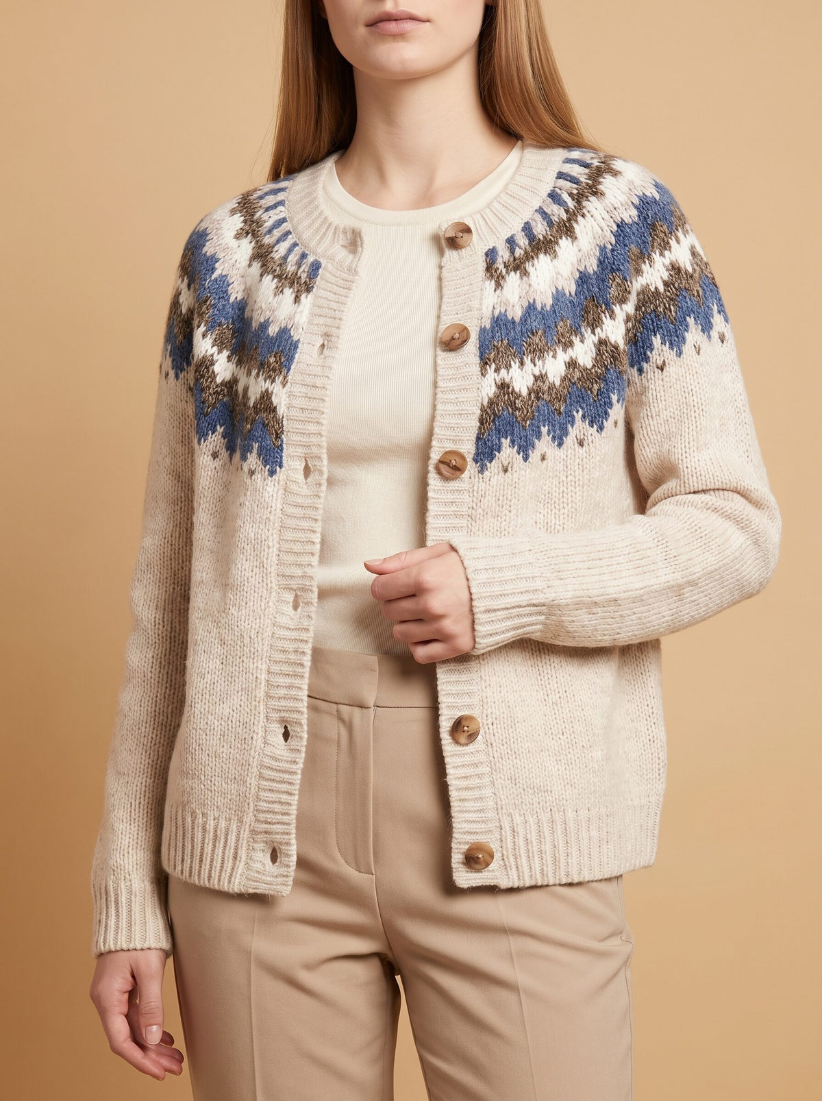 Women's Fair Isle Knit Cardigan