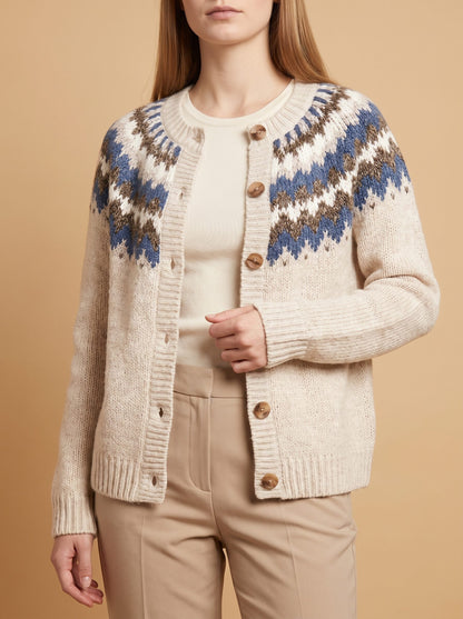 Women's Fair Isle Knit Cardigan