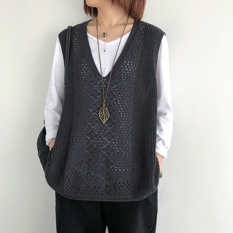 Women's V Neck Sweater Vest
