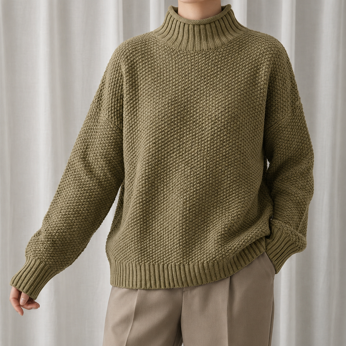 Women's Cozy Ribbed Turtleneck Sweater