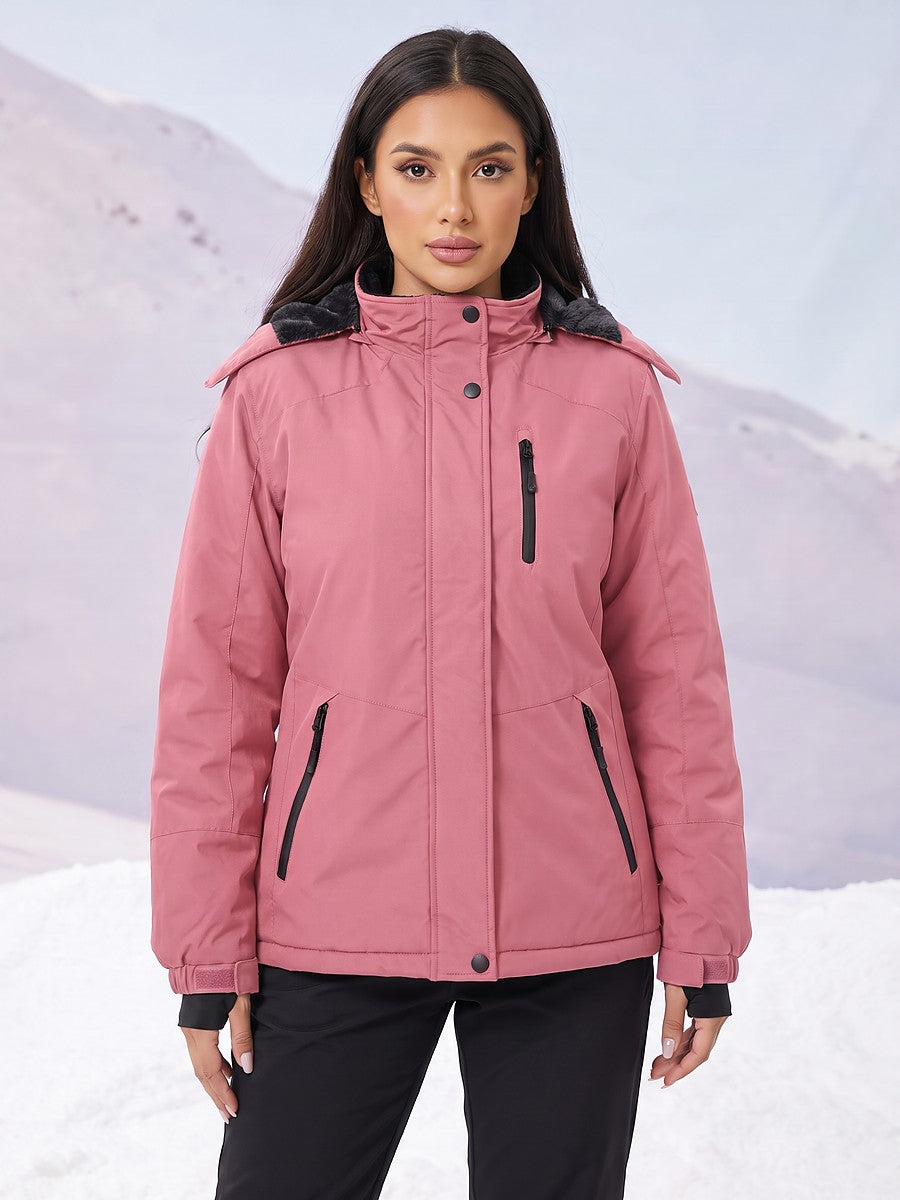 Women's Waterproof Hooded Ski Jacket