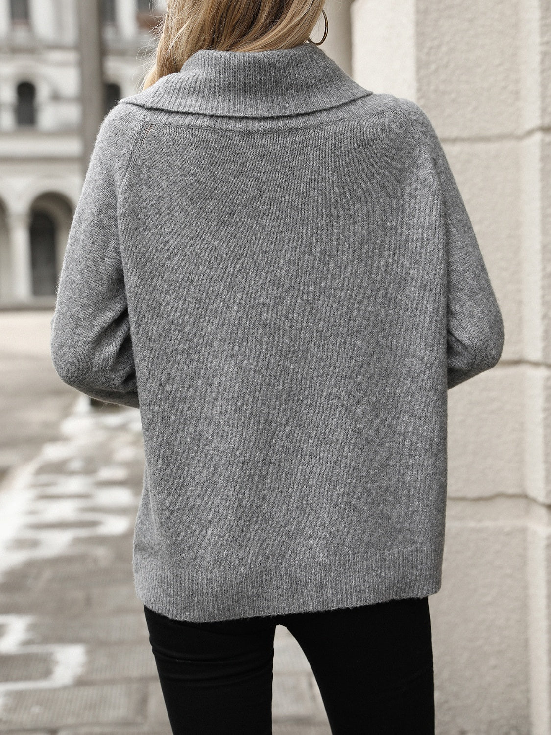 Women's Bardot Neck Slouchy Knit Top