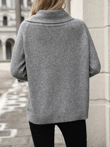 Women's Bardot Neck Slouchy Knit Top