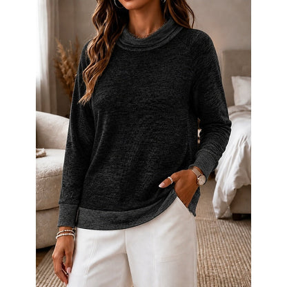 Women's Colour Block Crew Neck Sweater