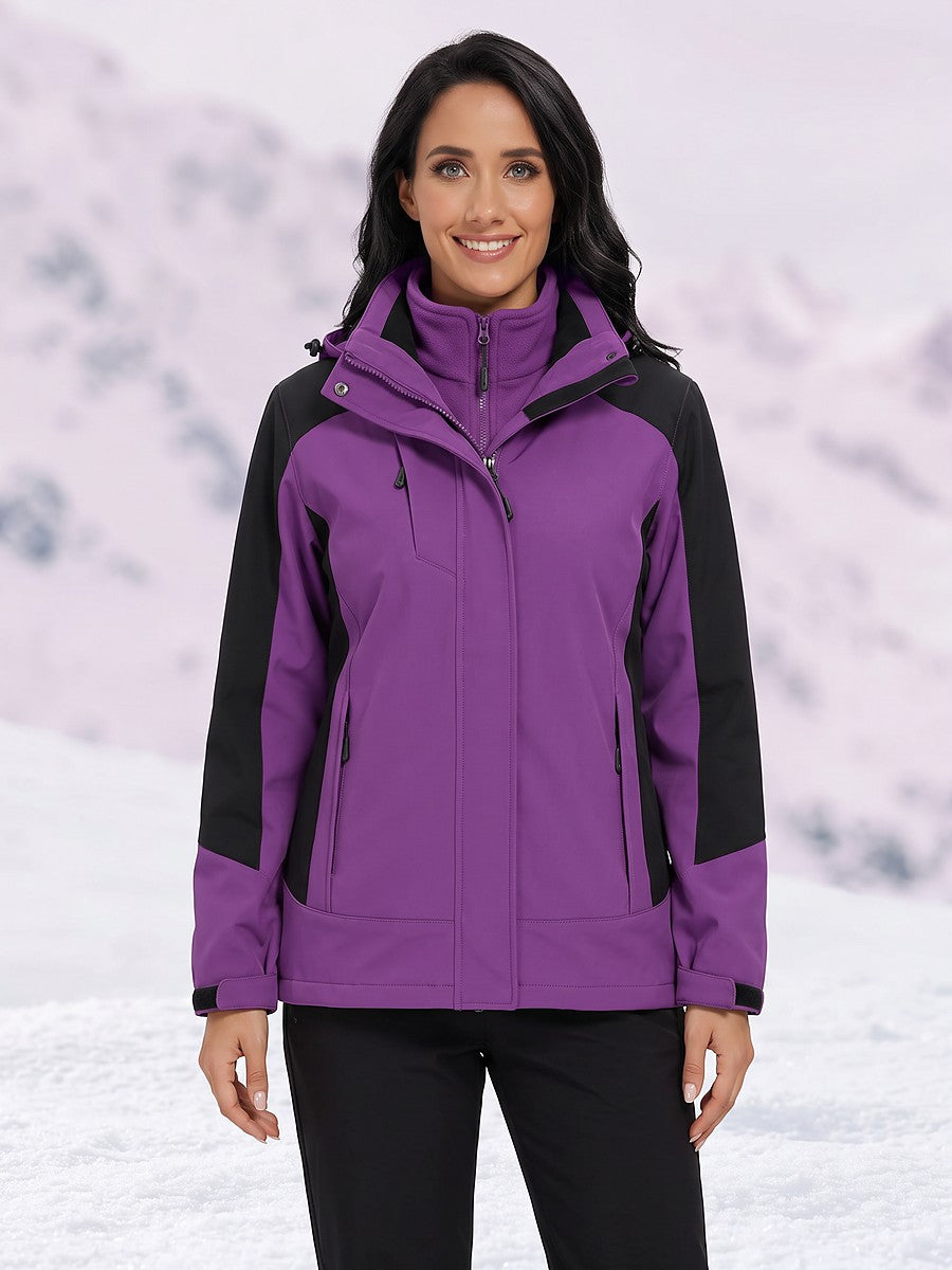 Women's 3 in 1 Softshell Ski Jacket