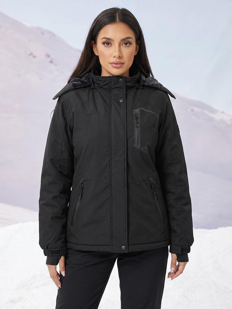 Women's Waterproof Hooded Ski Jacket