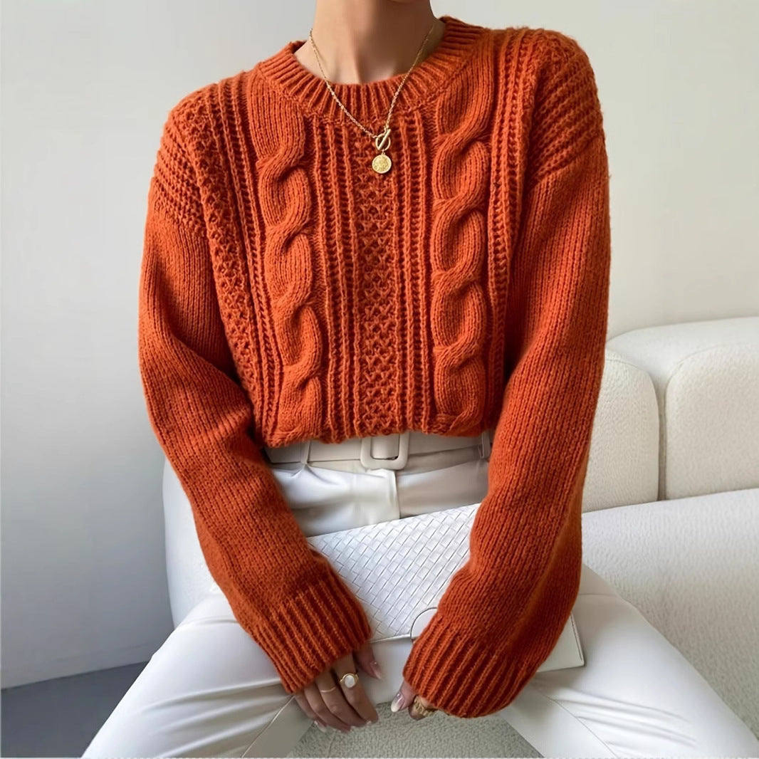 Women's Wide Cuff Cable Knit Jumper