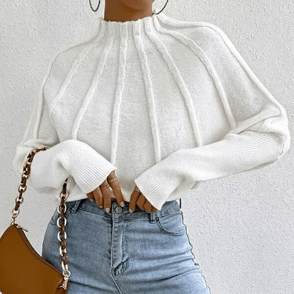 Women's Stand Collar Oversized Sweater