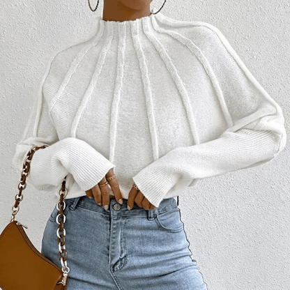 Women's Stand Collar Oversized Sweater