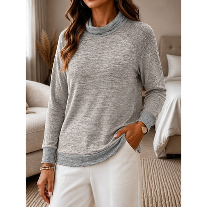 Women's Colour Block Crew Neck Sweater
