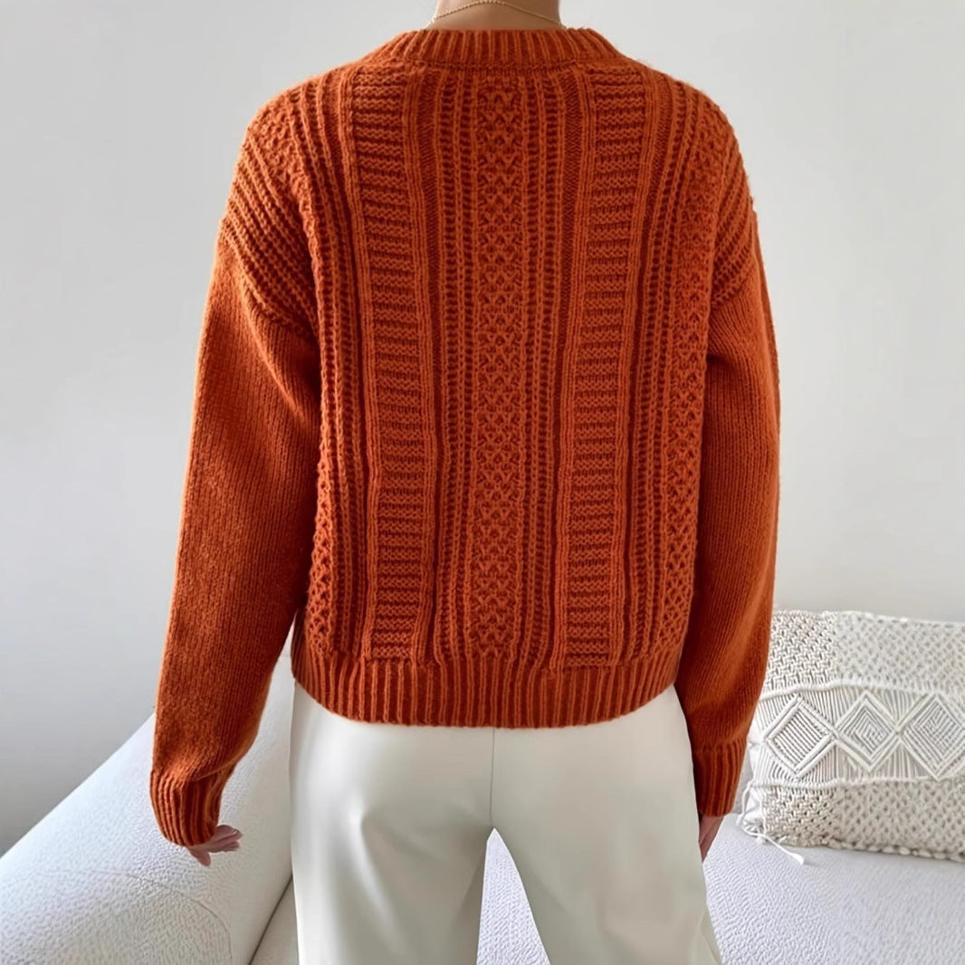 Women's Wide Cuff Cable Knit Jumper