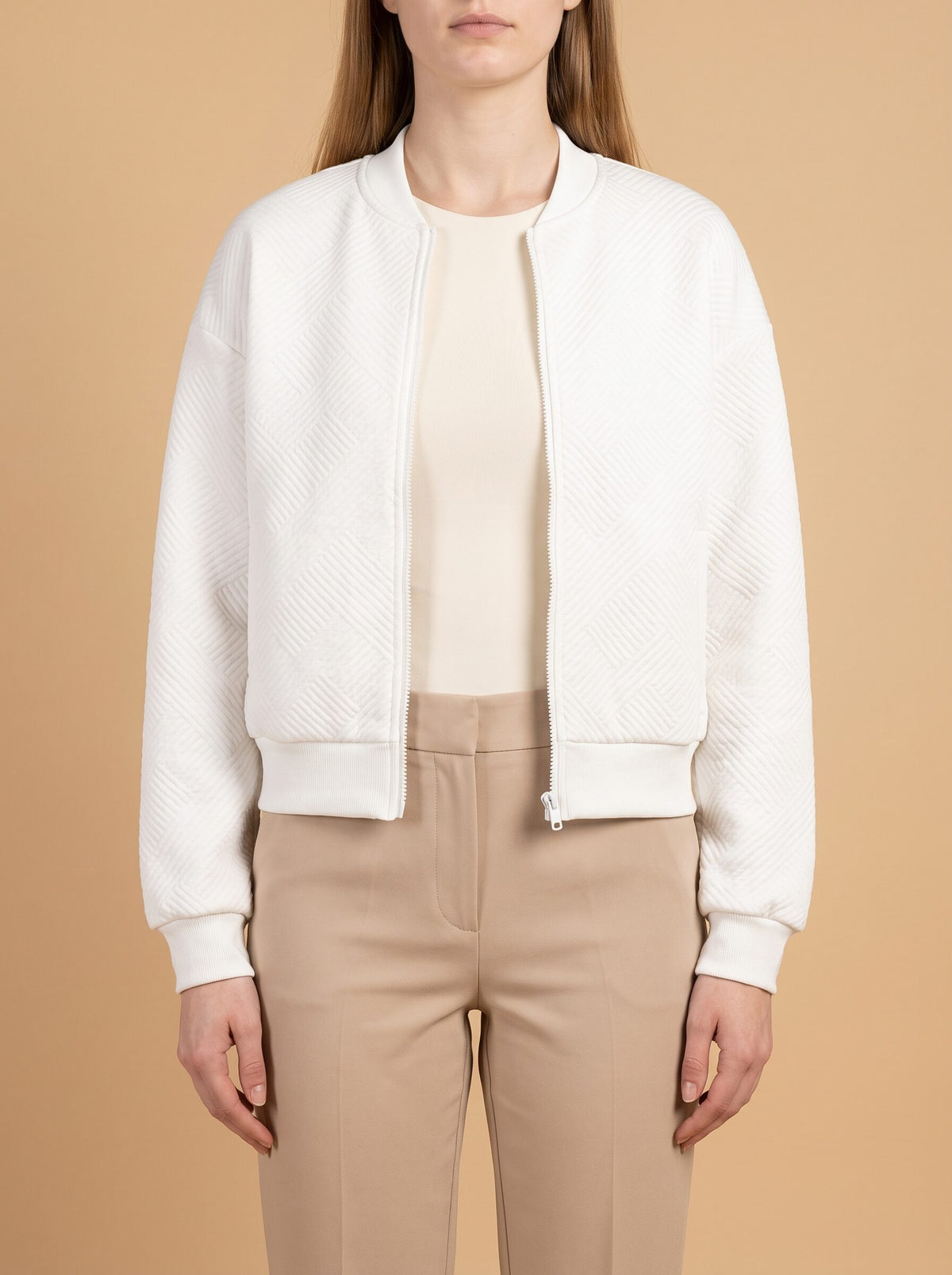 Women's Cropped Zip Up Cardigan