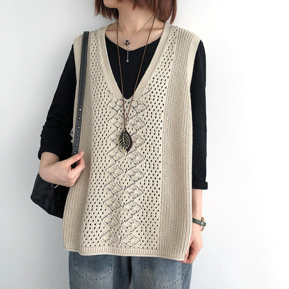 Women's V Neck Sweater Vest