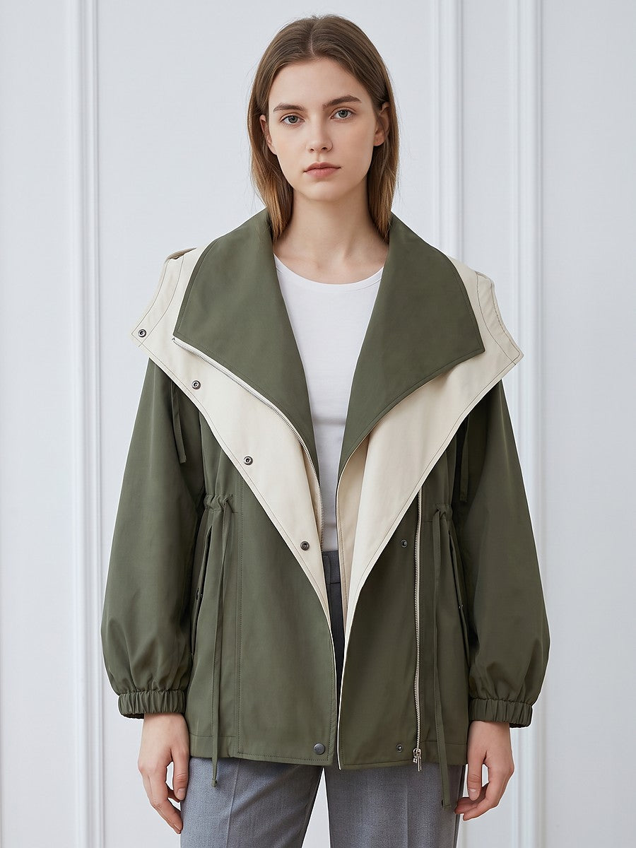 Women's Wide Collar Utility Jacket