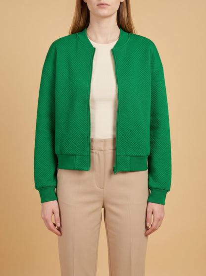 Women's Cropped Zip Up Cardigan