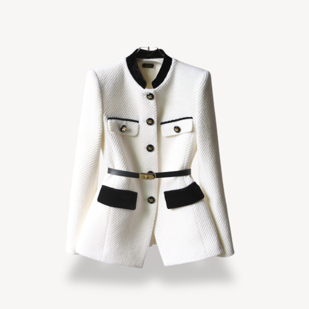 https://cdn.shopify.com/s/files/1/0957/7286/8982/files/Womens-Tailored-Belted-Blazer-Velvet-Detail-Gold-Tone-Finish-2.png?v=1770236858