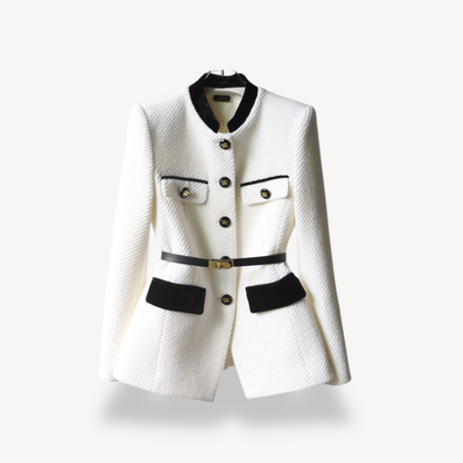 https://cdn.shopify.com/s/files/1/0957/7286/8982/files/Womens-Tailored-Belted-Blazer-Velvet-Detail-Gold-Tone-Finish-2.png?v=1770236858