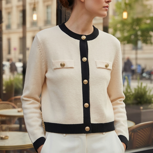 Women's Military Button Longline Cardigan