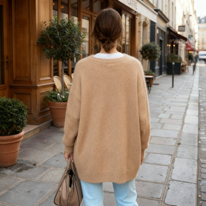 Women's Longline Button Down Duster Cardigan