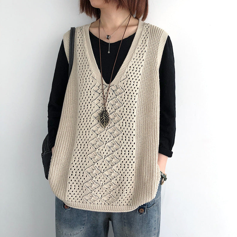 Women's V Neck Sweater Vest