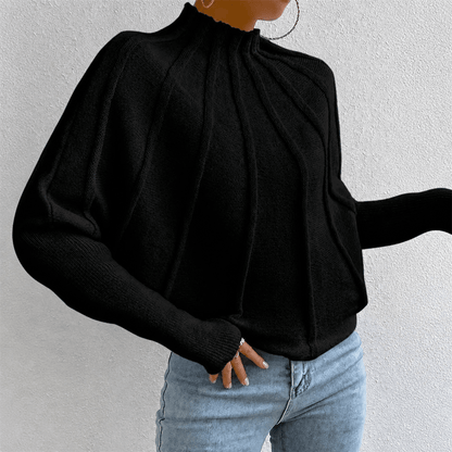 Women's Stand Collar Oversized Sweater