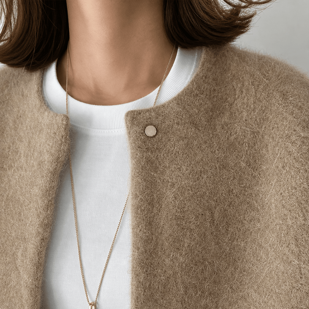 Women's Longline Collarless Knit Cardigan