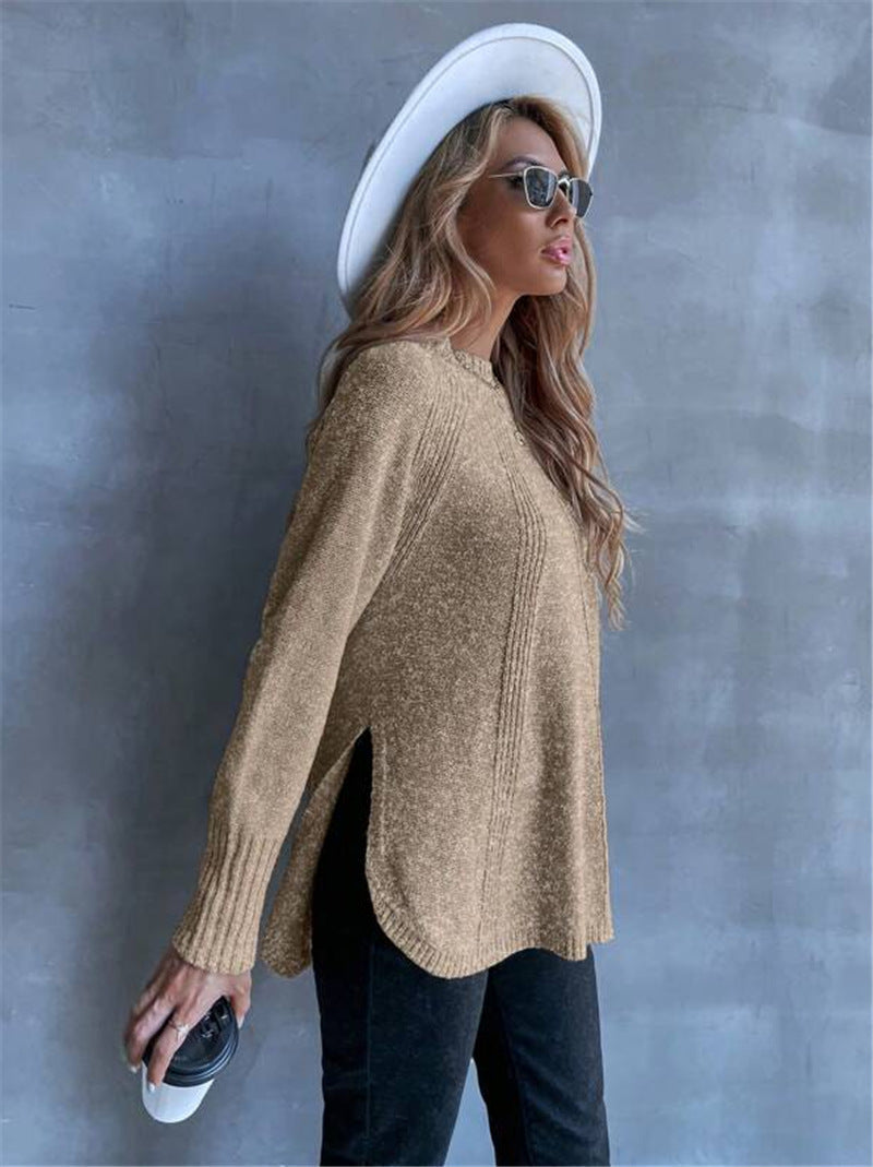 Women's Oversized Long Sleeve Knit Sweater