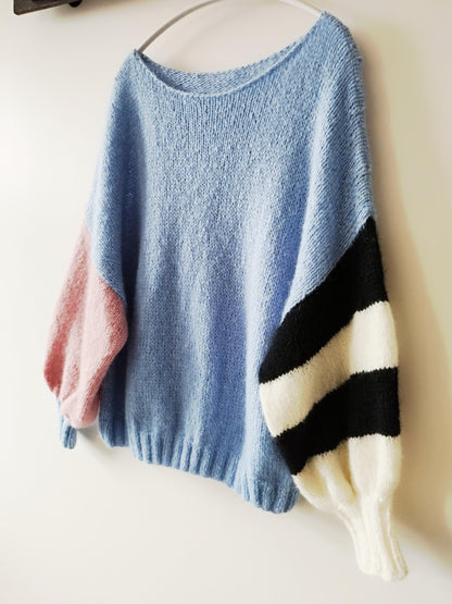Women's Alpaca Blend Colour Block Sweater
