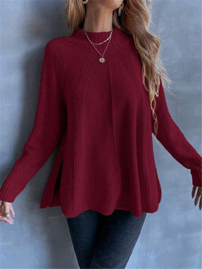 Women's Oversized Long Sleeve Knit Sweater