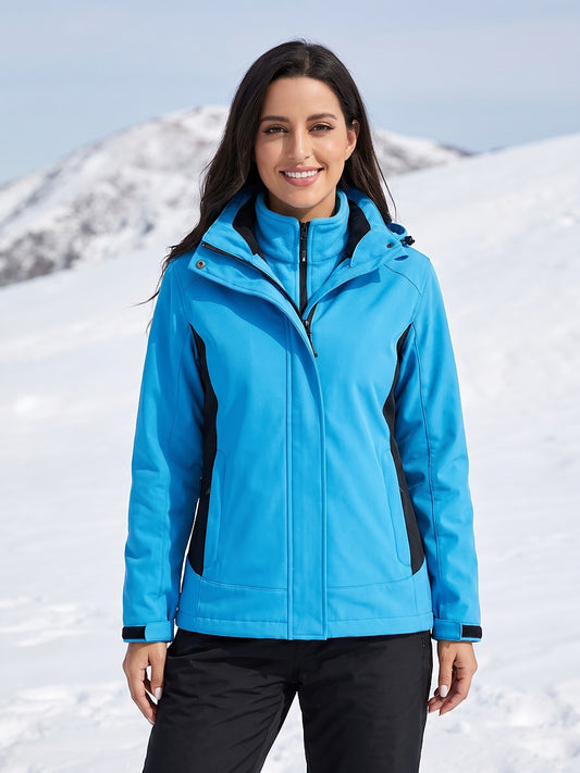 Women's 3 in 1 Softshell Ski Jacket
